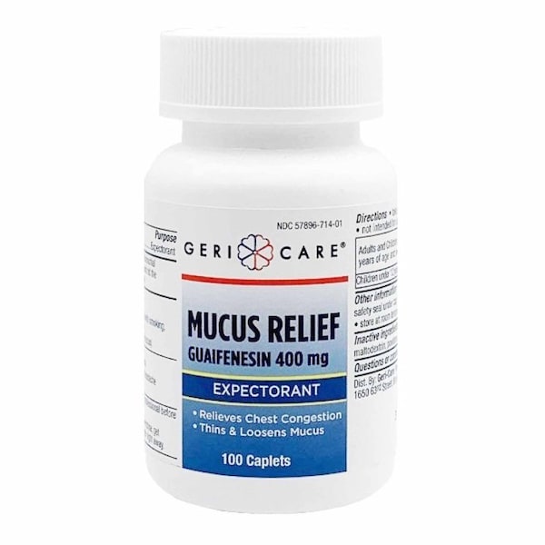 Geri-Care Cold and Cough Relief 400 mg Strength Tablet, 100PK 714-01-GCP - main